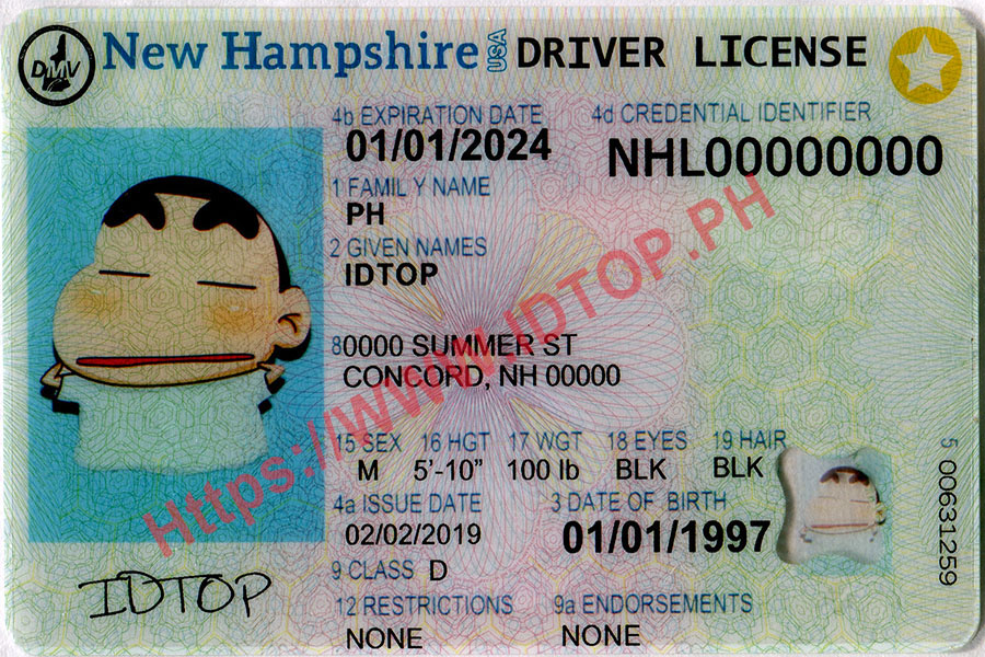 NEW HAMPSHIRE（fake id）
