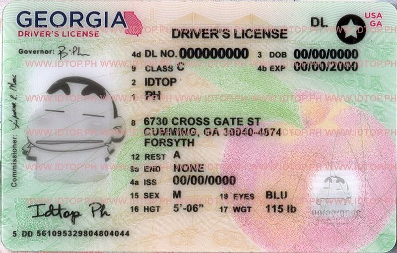 Buy GEORGIA - High Quality Scannable ID | IDtop