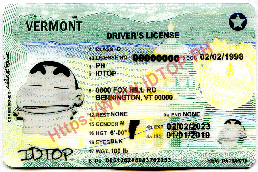 FAKE ID VERMONT