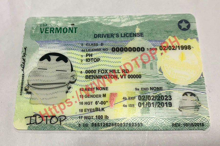 FAKE ID VERMONT