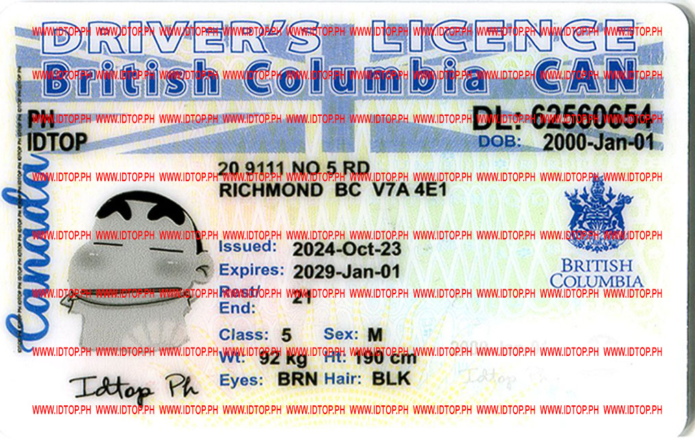 British Columbia fake id