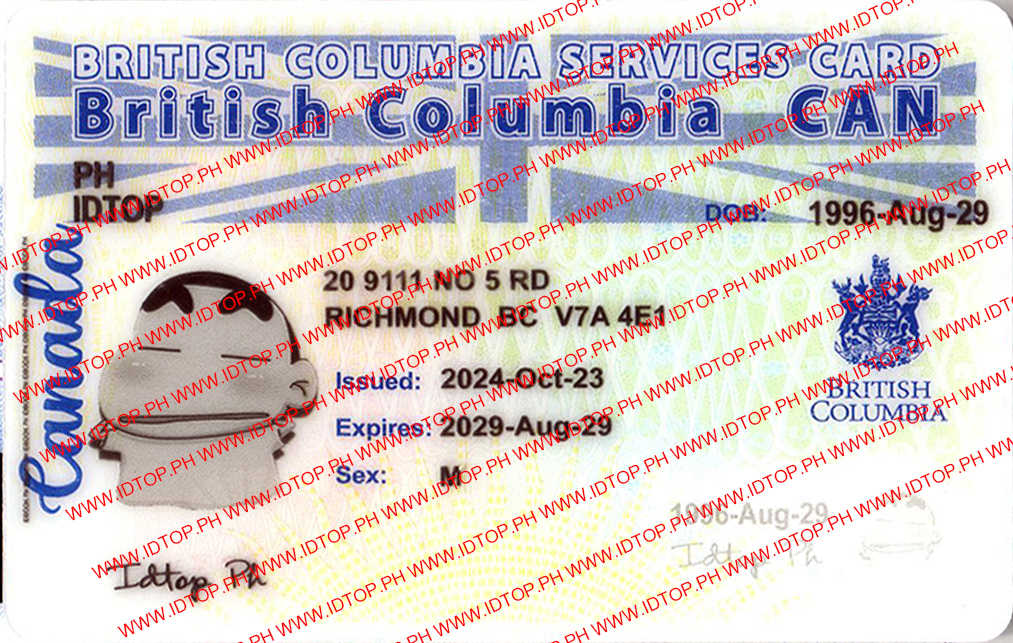 FAKE ID British Columbla (BC-SERVICES CARD)
